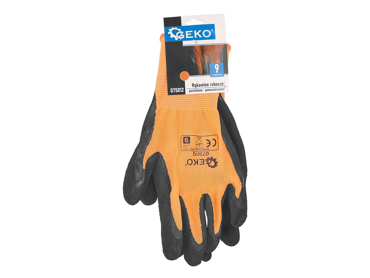 Gecoate beschermhandschoenen maat 9 – oranje