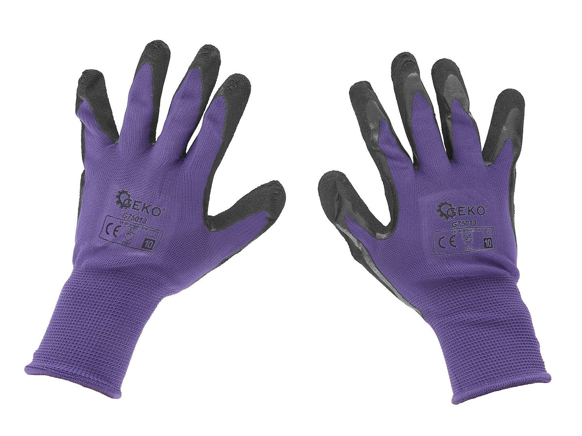 Gecoate beschermhandschoenen maat 10 – paars