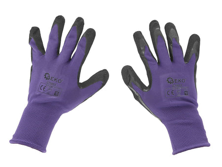 Gecoate beschermhandschoenen maat 10 – paars