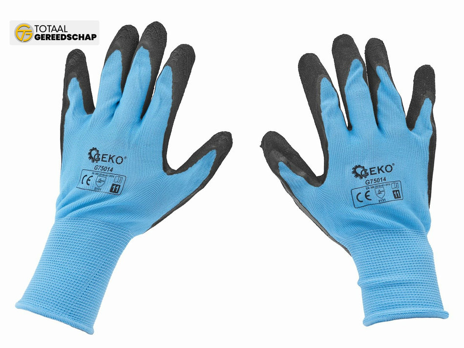 Coated protective gloves size 11 – blue