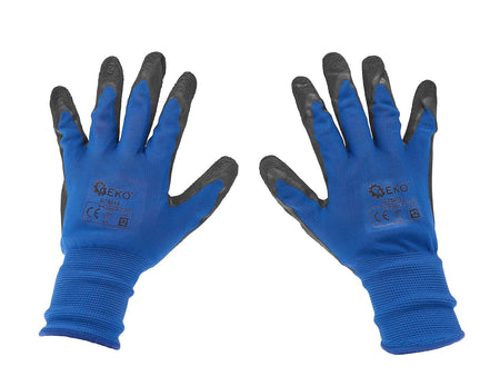 Gecoate beschermhandschoenen maat 12 – donkerblauw