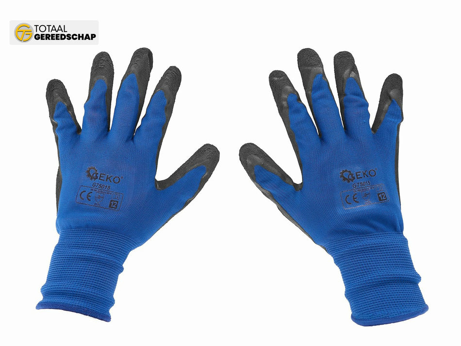 Coated protective gloves size 12 – dark blue