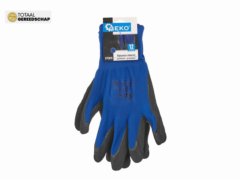 Coated protective gloves size 12 – dark blue