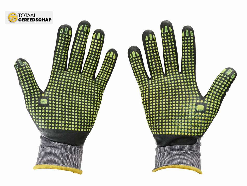 Nylon work gloves size 10