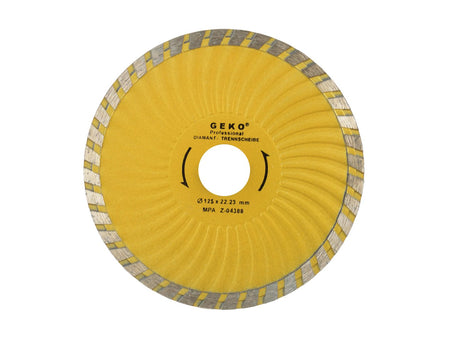 Continue Turbo Plus rand diamantzaagblad 125x22mm GEKO Profi