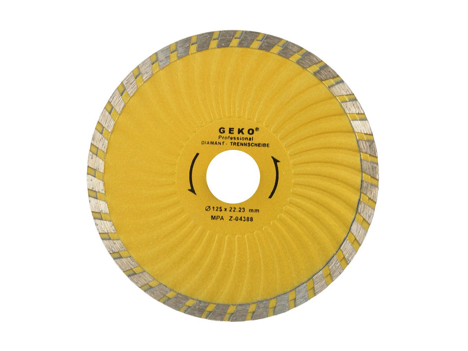 Continue Turbo Plus rand diamantzaagblad 125x22mm GEKO Profi