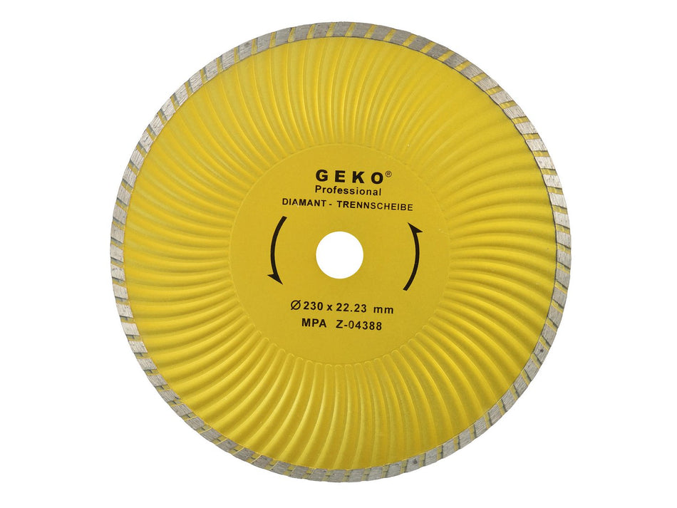 Continue Turbo Plus rand diamantzaagblad 230x22mm GEKO Profi