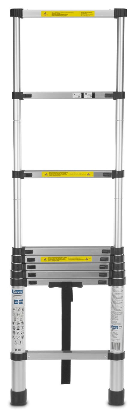 2,6 m telescopische aluminiumladder 150 kg
