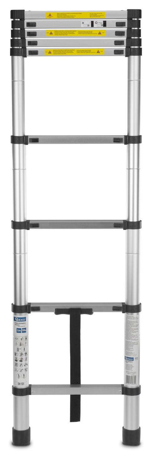 2,6 m telescopische aluminiumladder 150 kg