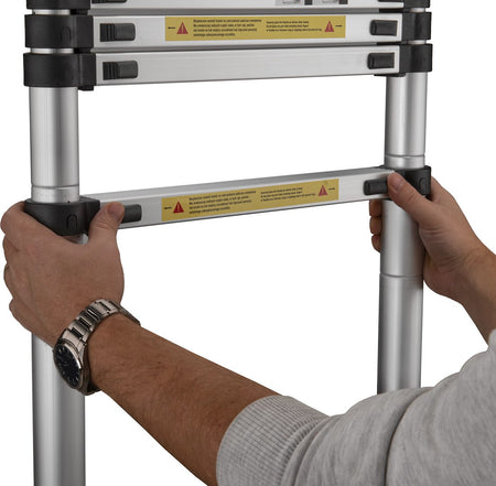 2,6 m telescopische aluminiumladder 150 kg