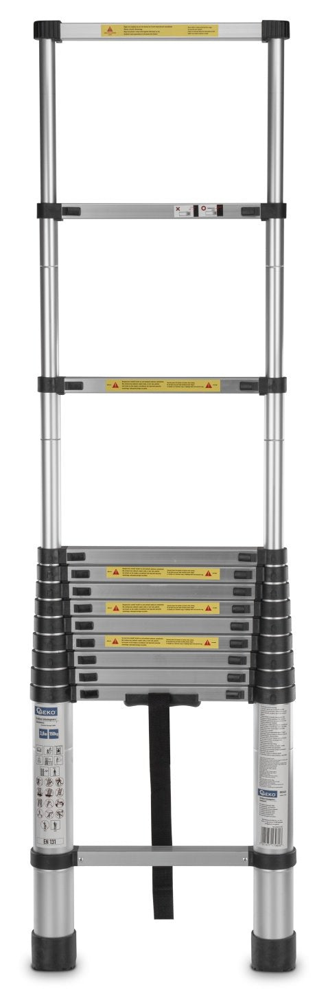 3,8 m telescopische aluminiumladder 150 kg