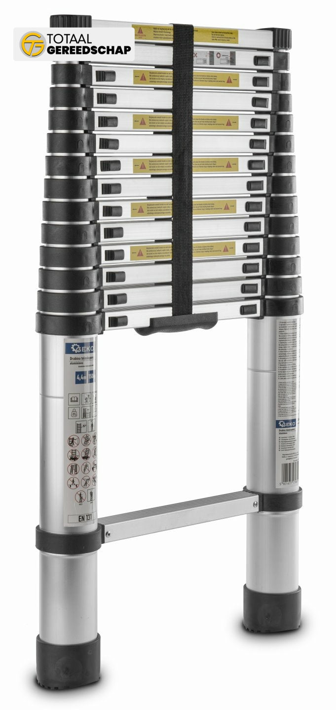 4.4m aluminum telescopic ladder 150kg