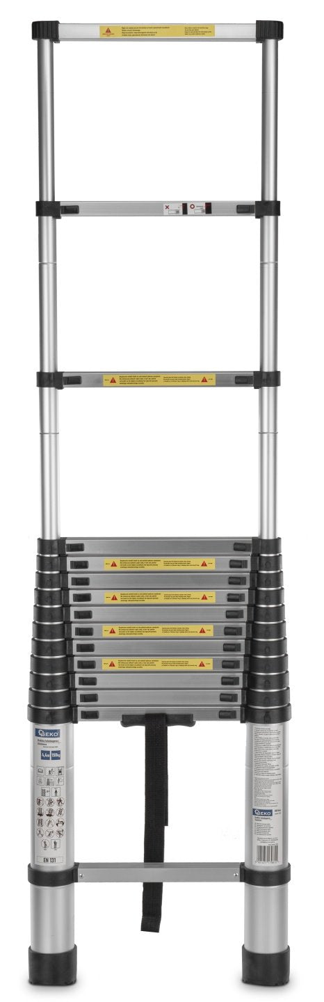 4,4 m telescopische aluminiumladder 150 kg