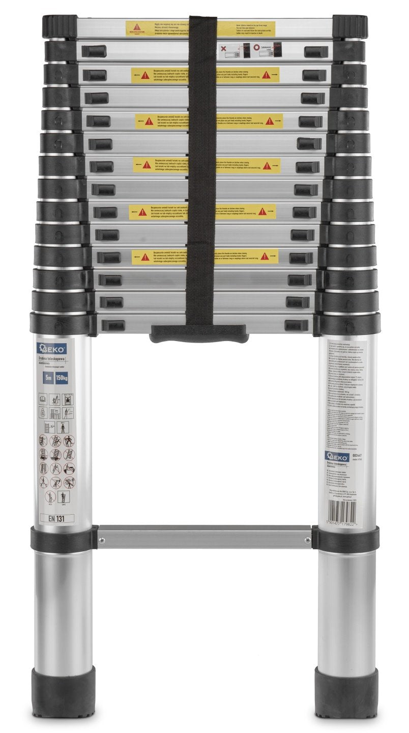 5 m telescopische aluminiumladder 150 kg