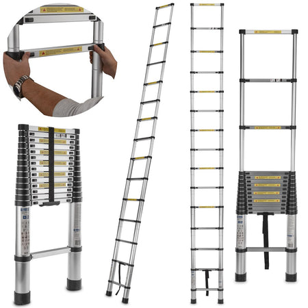 5 m telescopische aluminiumladder 150 kg