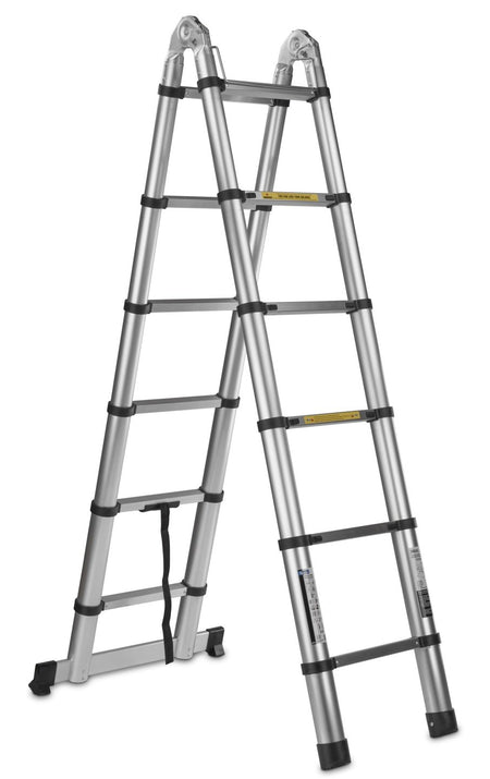 3,8 m telescopische aluminium scharnierende telescopische ladder 150 kg