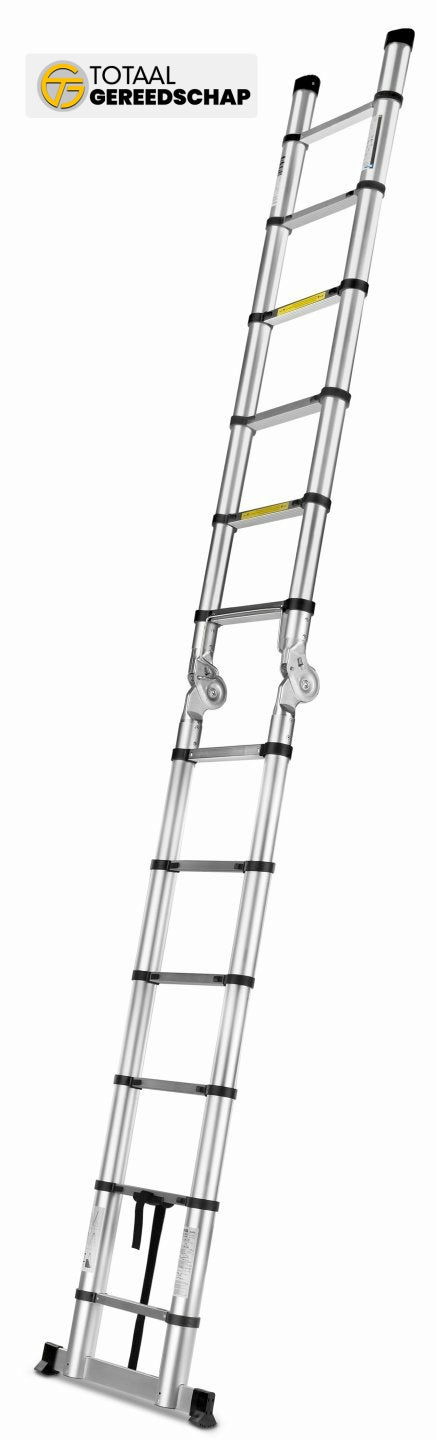3.8m aluminum telescopic articulated ladder 150kg