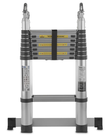 5 m telescopische aluminium scharnierende telescopische ladder 150 kg