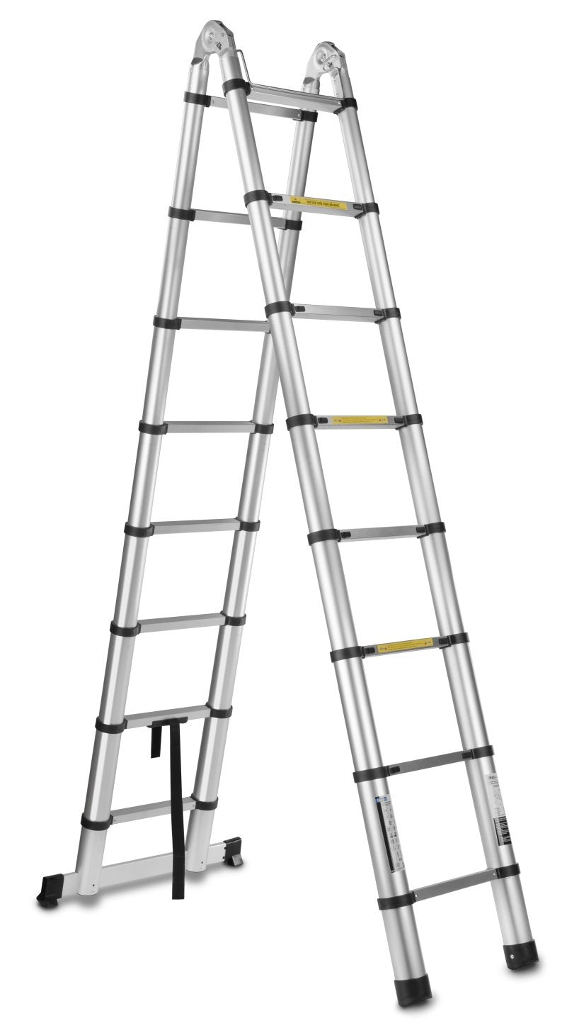 5 m telescopische aluminium scharnierende telescopische ladder 150 kg