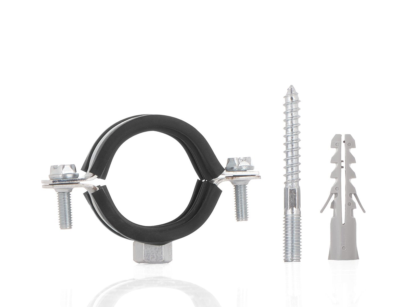 Metalen pijpklem met rubber 1" 32-36mm