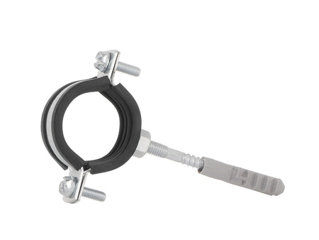 Metalen pijpklem met rubber 6/4" 47-51mm