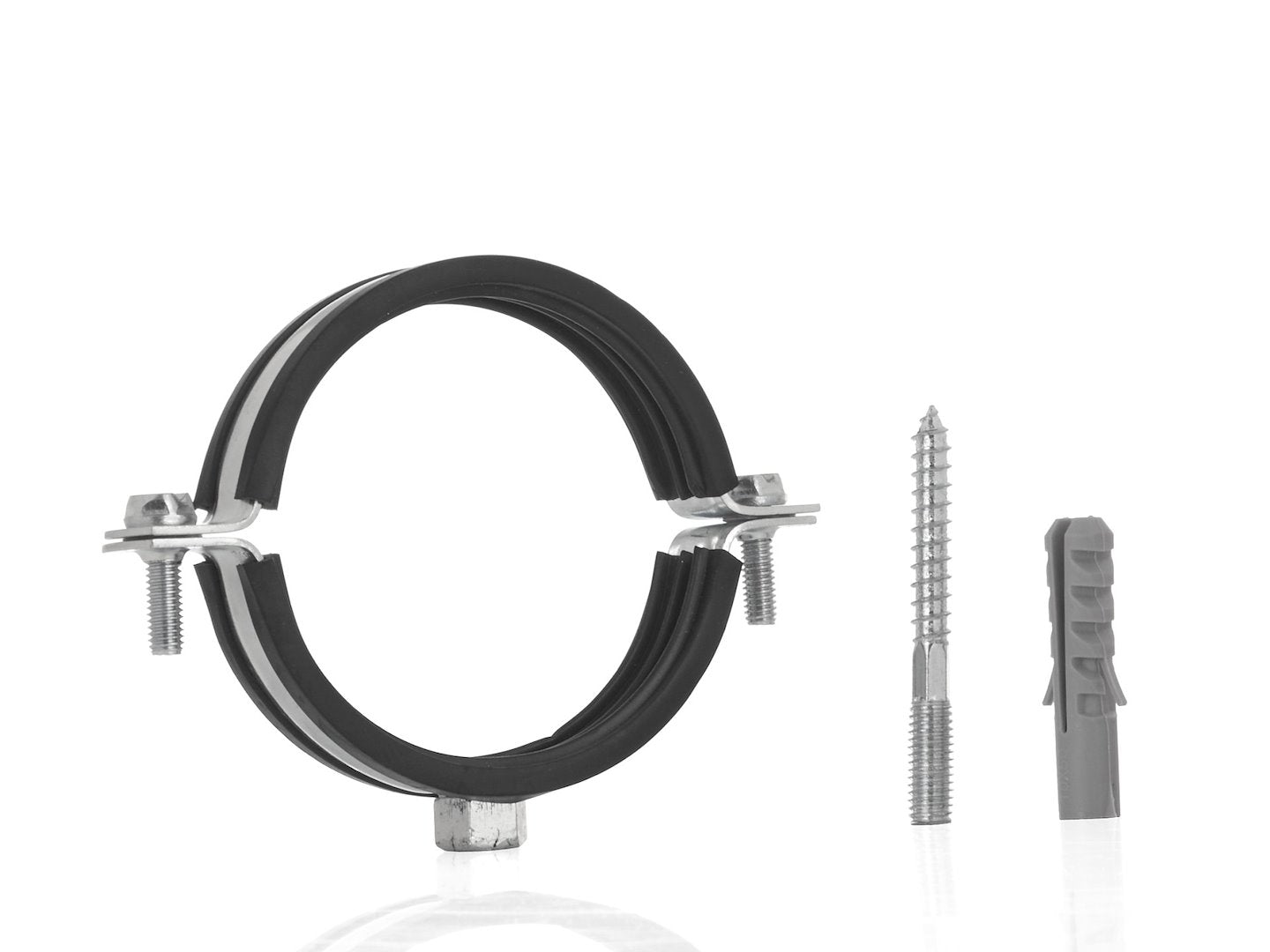 Metalen pijpklem met rubber 2" 60-64mm