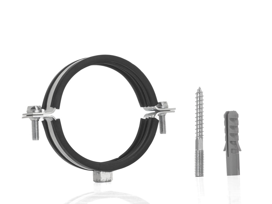 Metalen pijpklem met rubber 2" 60-64mm