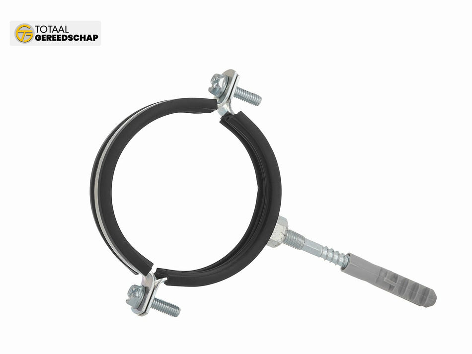 Metal pipe clamp with rubber 2 1/2" 75-80mm