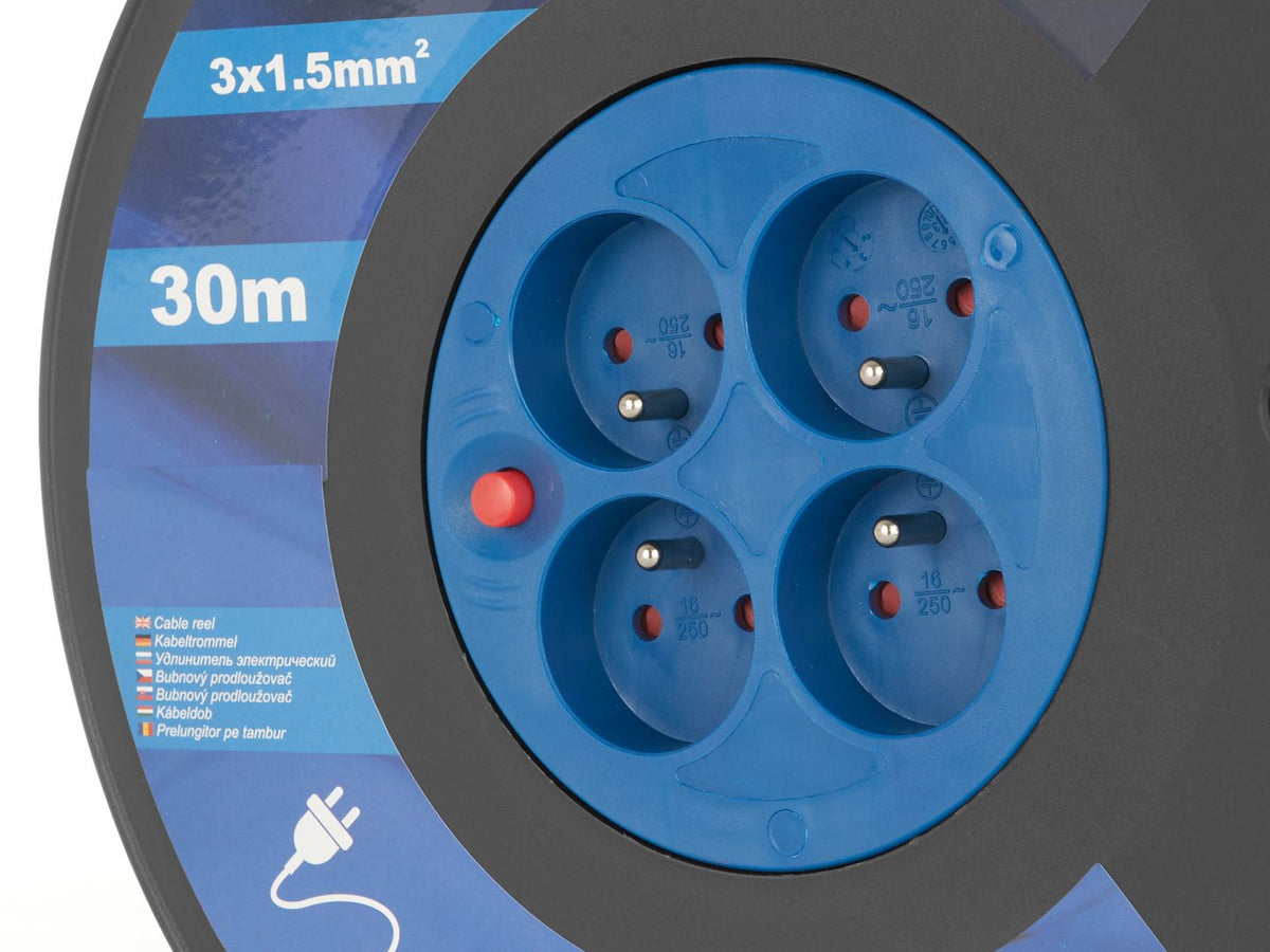 Elektrasnoer op haspel 3x1.5mm2 30m