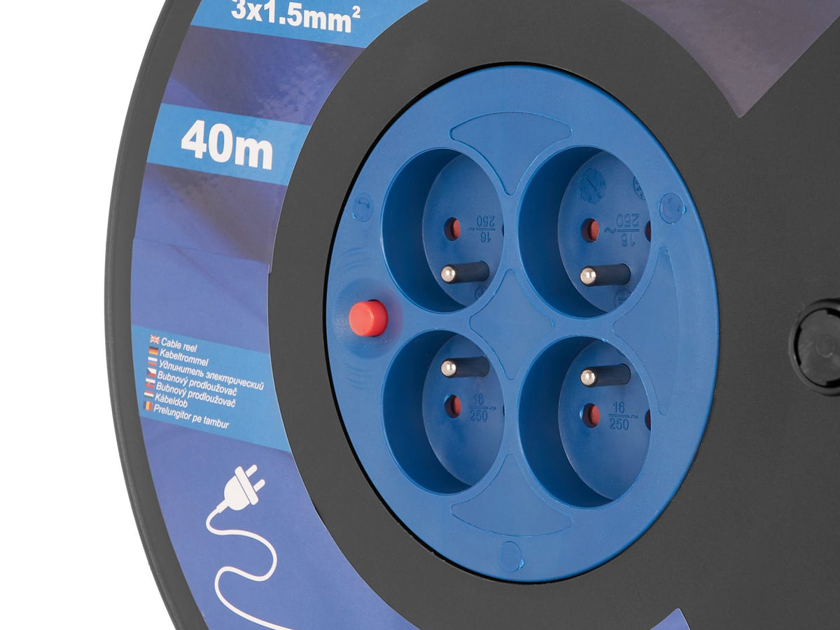 Elektrasnoer op haspel 3x1.5mm2 40m