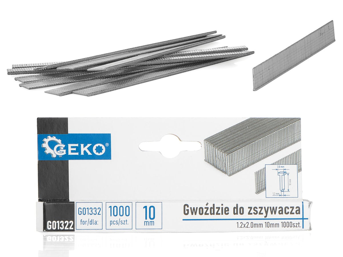 Vastzetpennen 1,2 x 2,0mm 10mm 1000 stuks