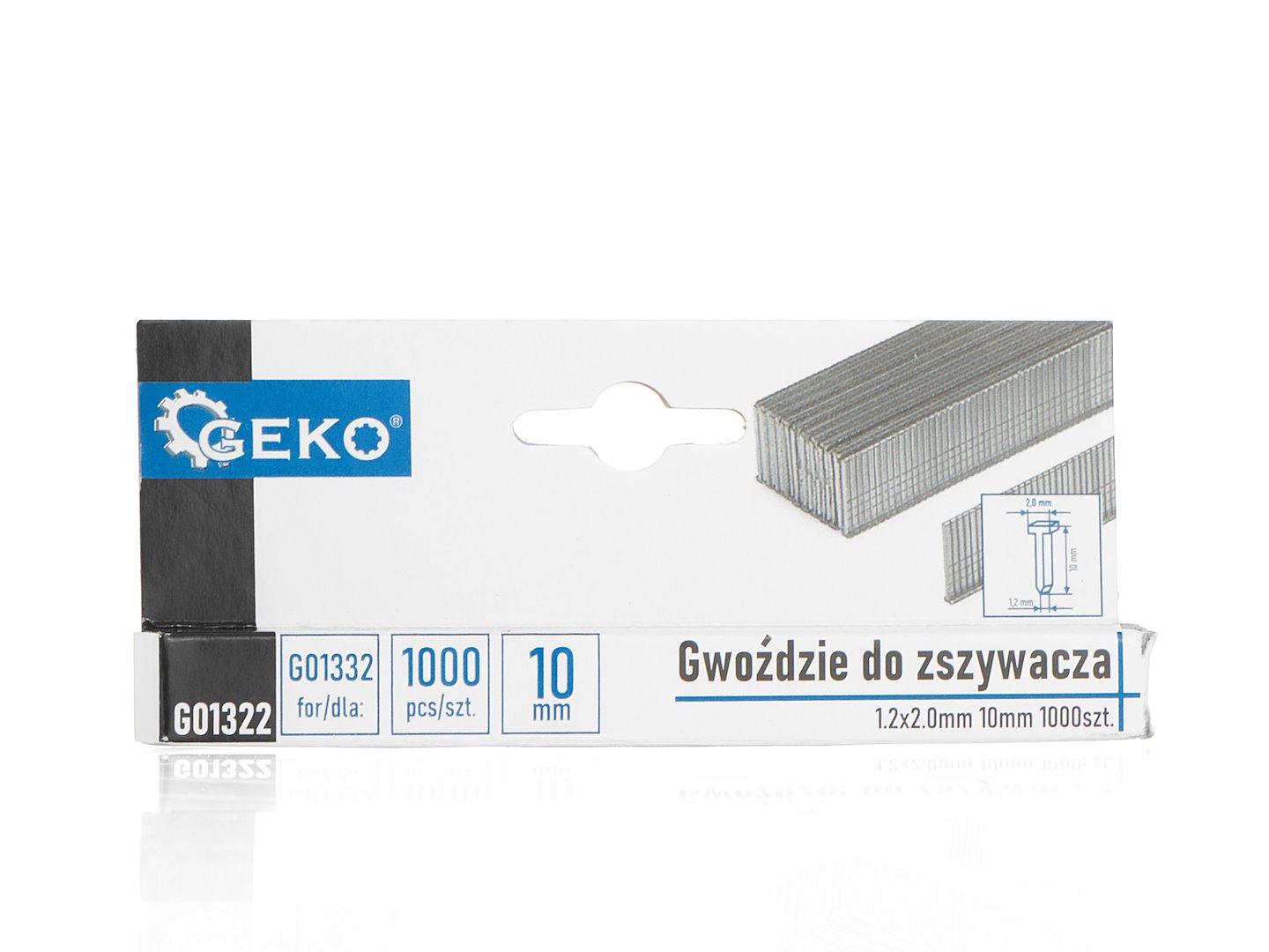 Vastzetpennen 1,2 x 2,0mm 10mm 1000 stuks