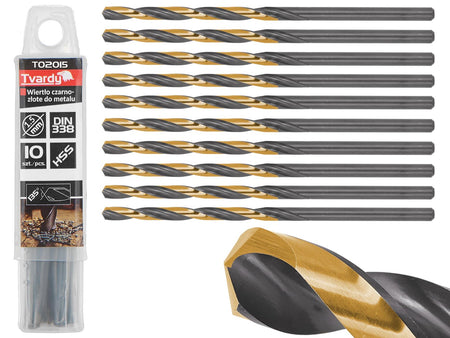 HSS 1,50mm zwarte & gouden metalen spiraalboor