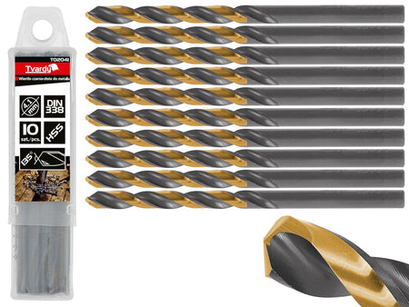 HSS 4,10 mm zwart & goud metalen spiraalboor
