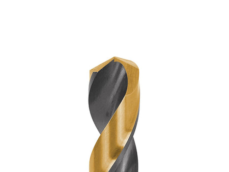 Gewalste HSS 18,00 mm zwarte & gouden metalen spiraalboor