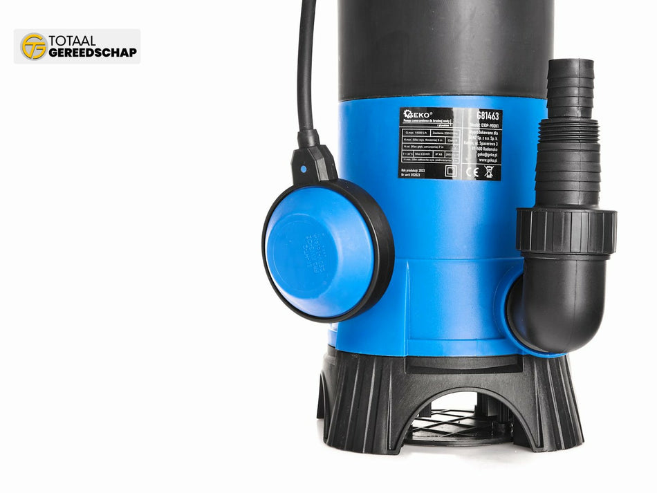 Submersible pump for dirty water 900W (float switch)