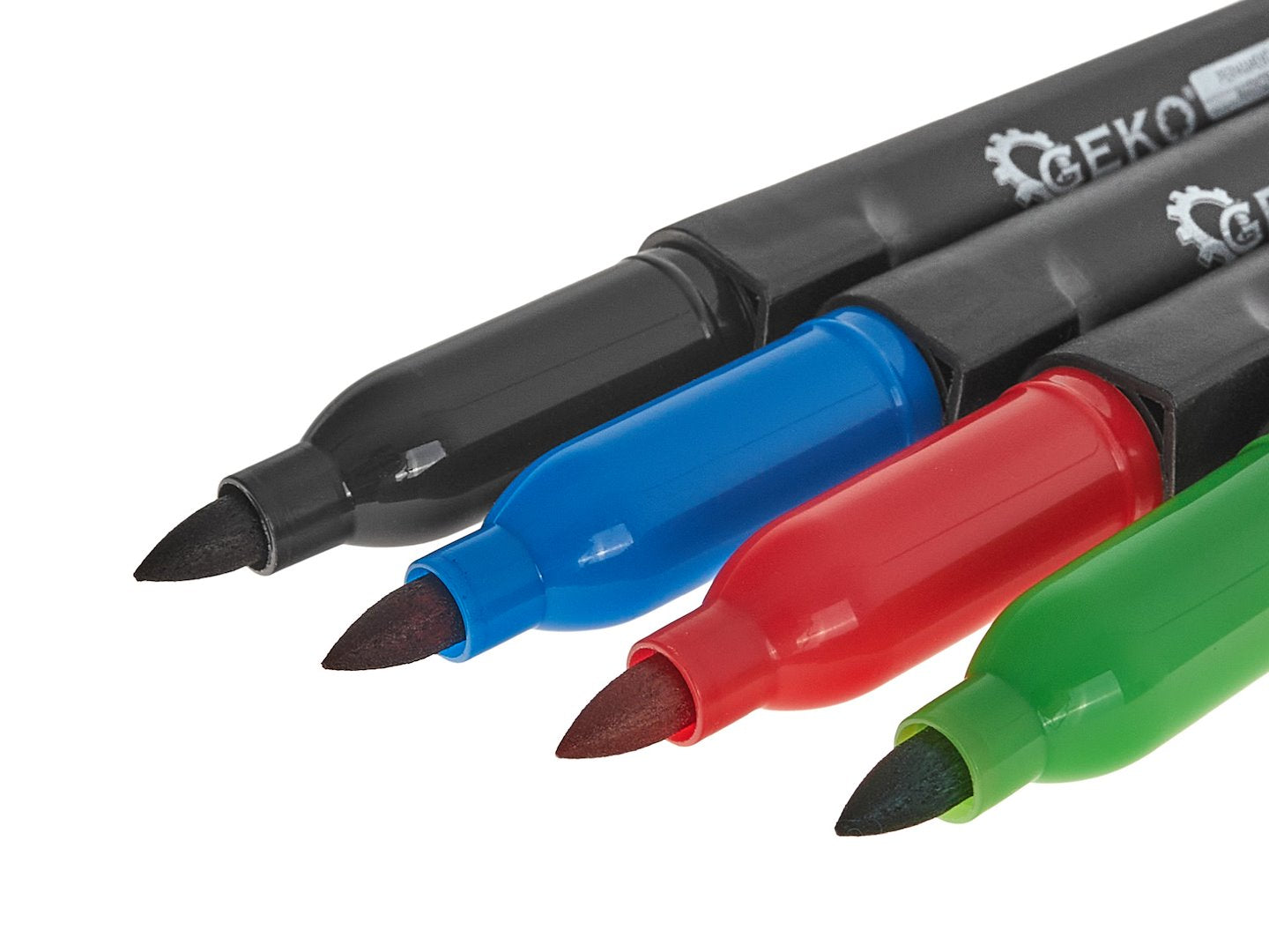 Set van 4 gekleurde permanente markers