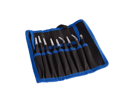 Precisie metalen pincet set 9 stuks