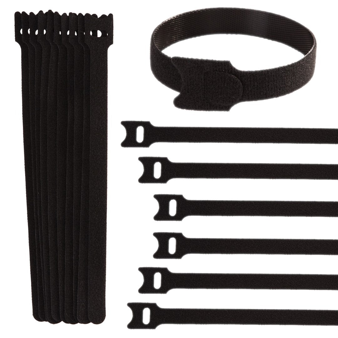 10 stuks klittenband klemriem 210mm x 12mm set