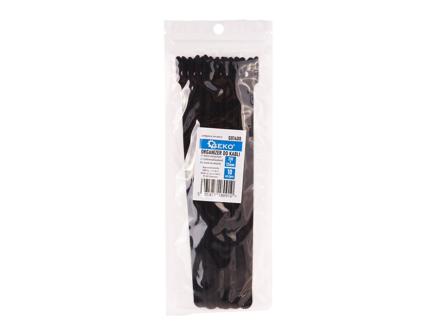 10 stuks klittenband klemriem 210mm x 12mm set