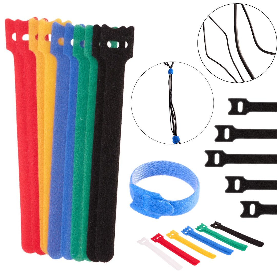 12 stuks klittenband klemriem 150mm x 12mm set