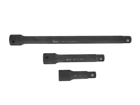 9-delige slagmoersleutel verlengset 1/4" 3/8" 1/2" CrV