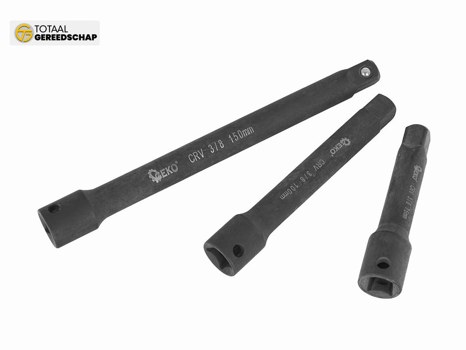 9 Pcs Impact Driver Socket Extension Set 1/4" 3/8" 1/2" CrV