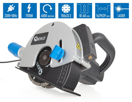 Wandsnijder 1700W met laser