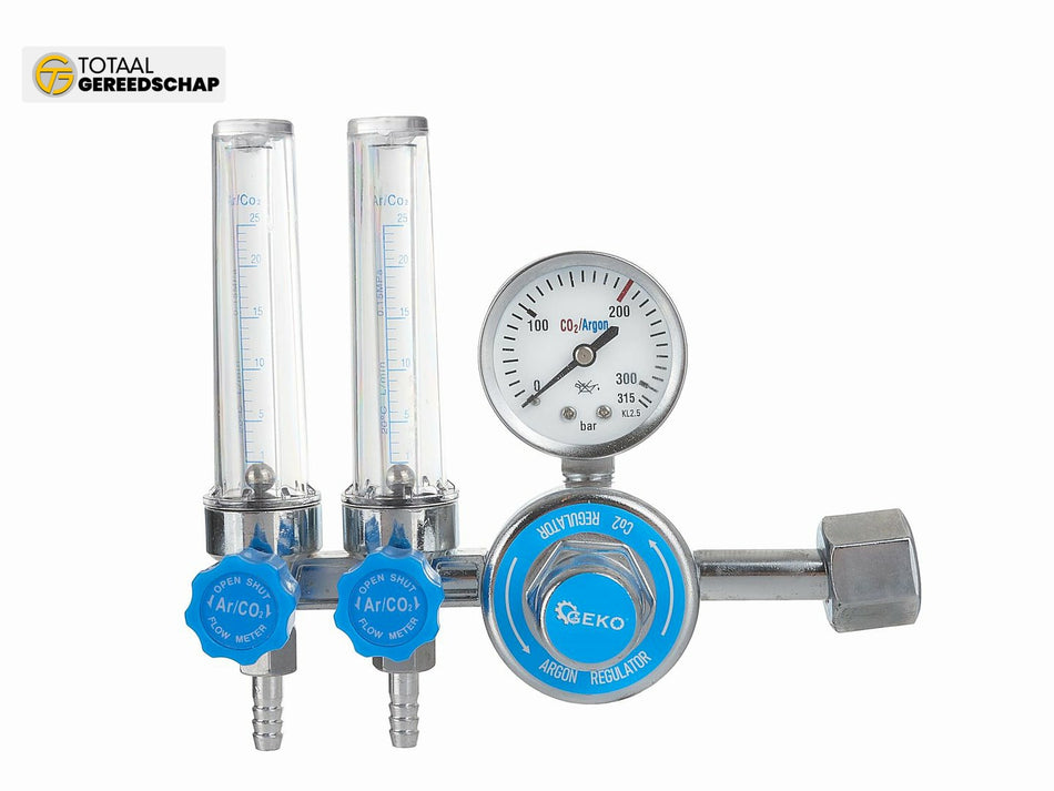 CO2/ARGON  Regulator with double rotameter