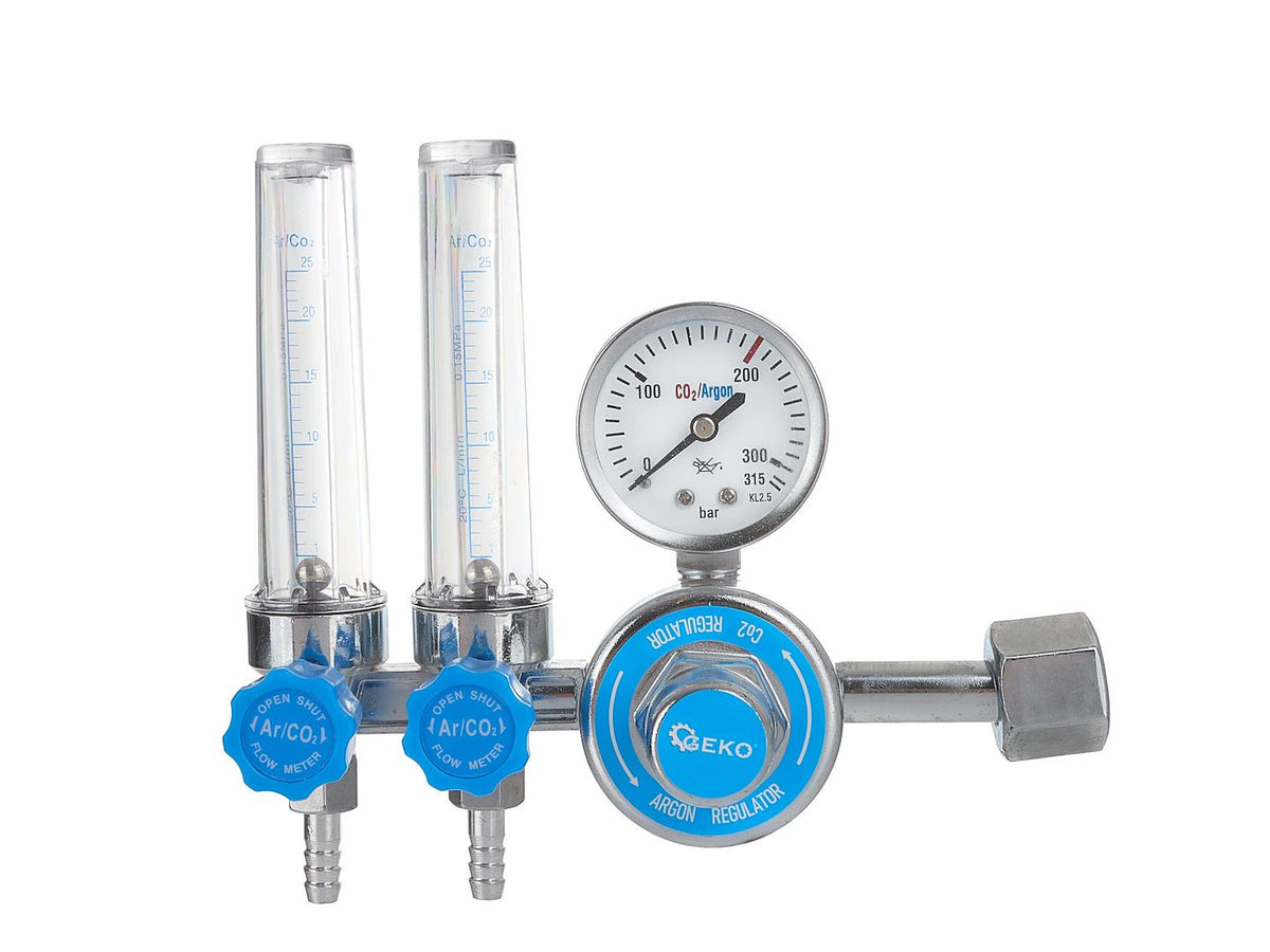 CO2/ARGON Regelaar met dubbele rotameter