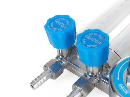CO2/ARGON Regelaar met dubbele rotameter