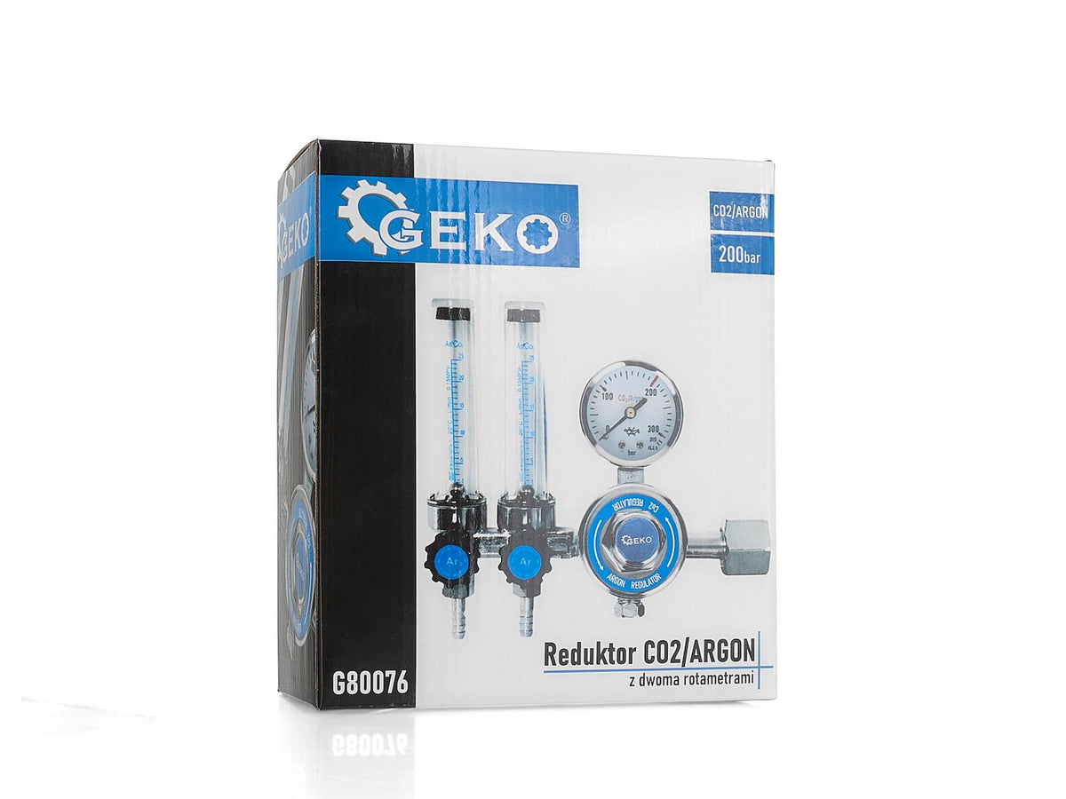 CO2/ARGON Regelaar met dubbele rotameter