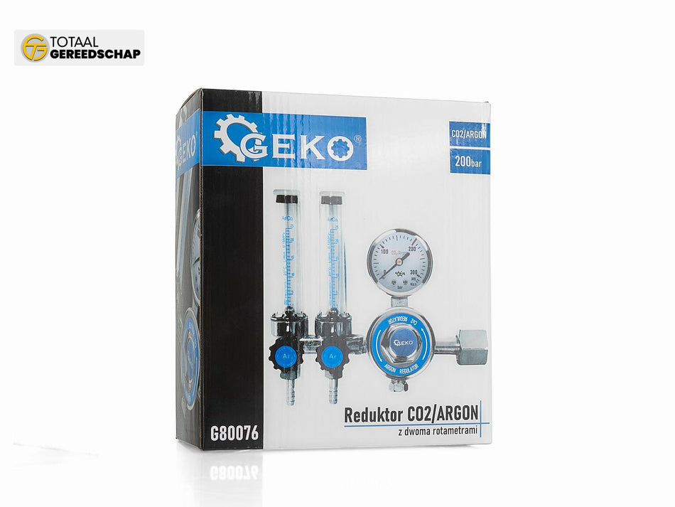 CO2/ARGON  Regulator with double rotameter