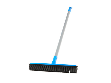 Rubberen bezem en trekker met telescopische steel 78,5-140cm